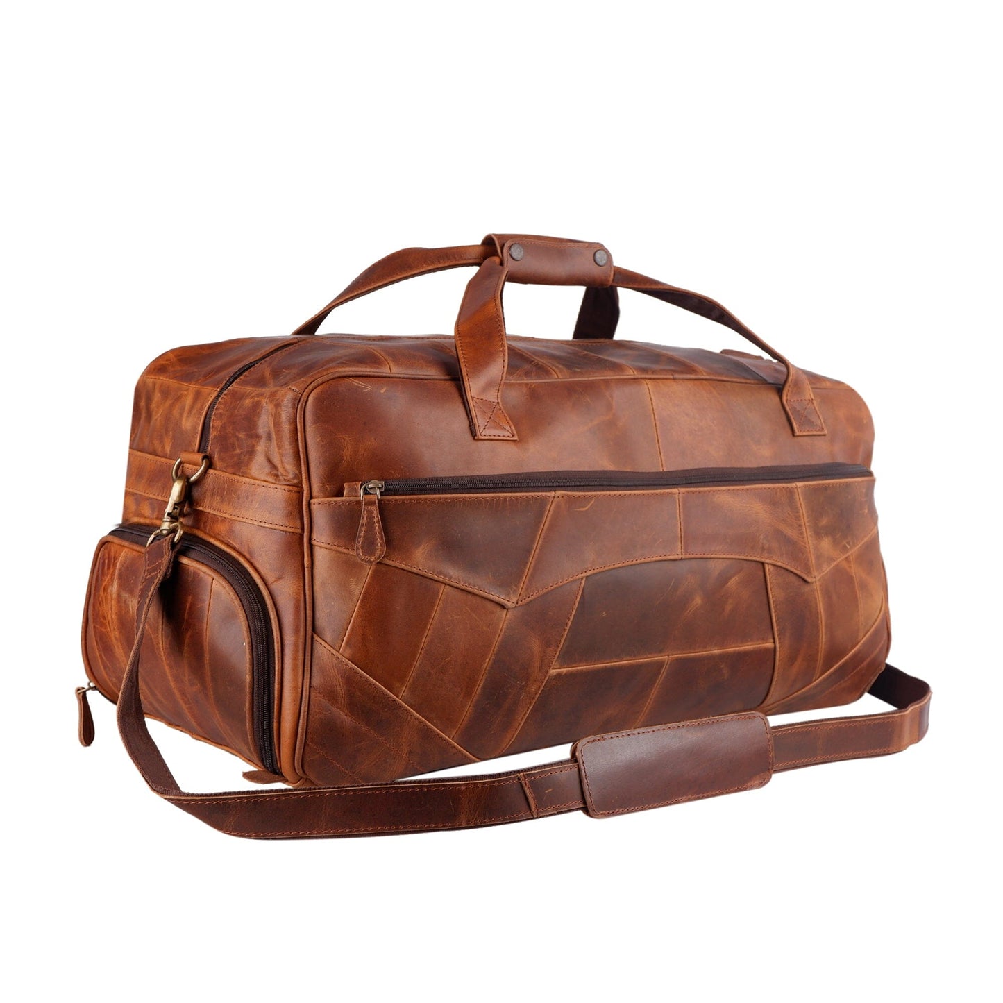 men leather duffle bag