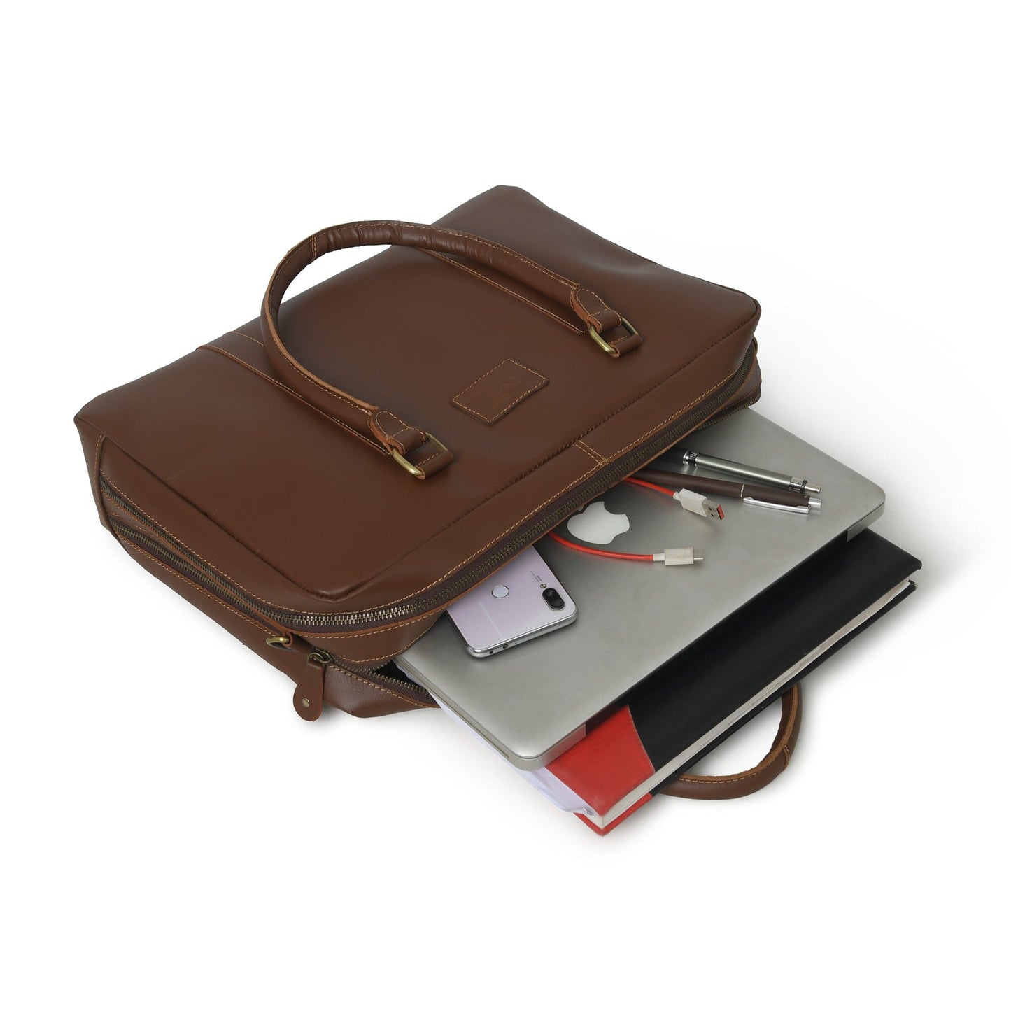 Leather Laptop Office Briefcase