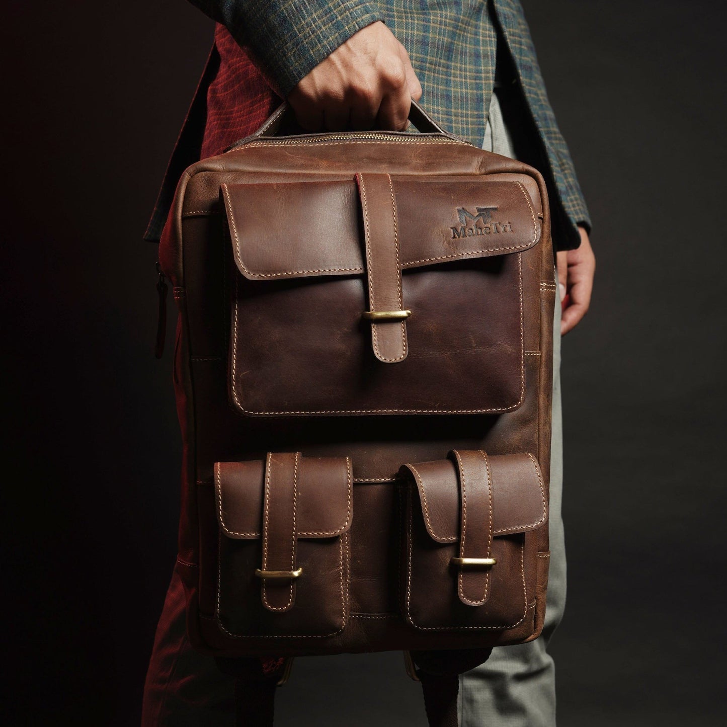 Best Brown Leather Laptop Backpack Women in USA