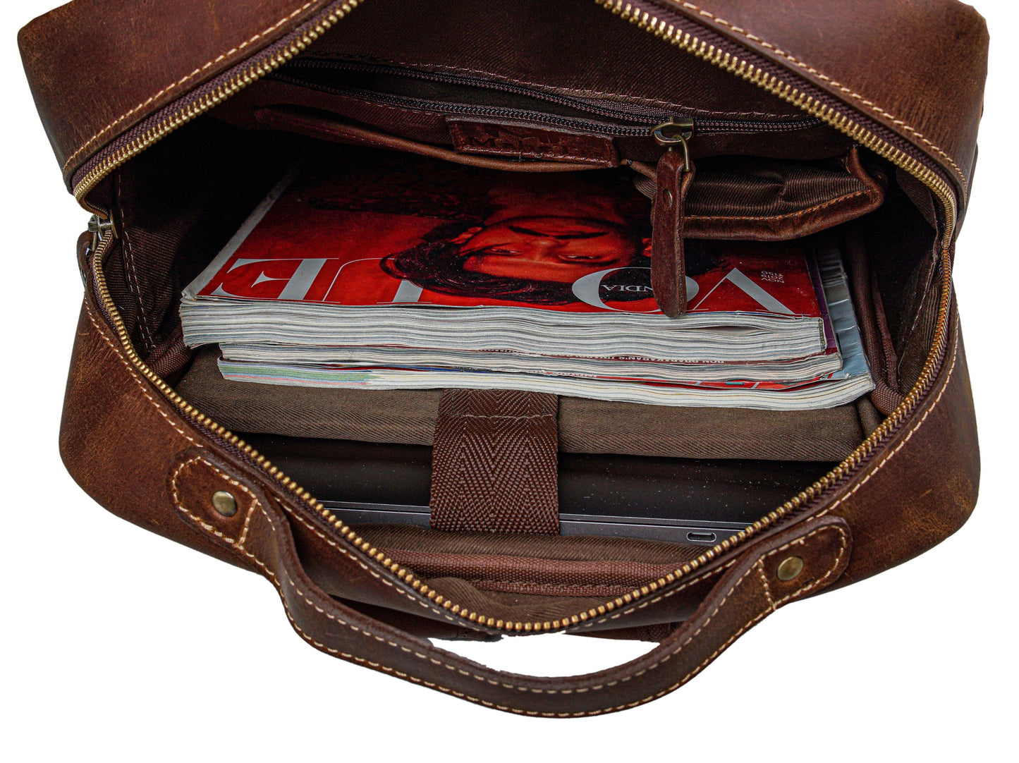 Best Brown Leather Laptop Backpack Women in USA