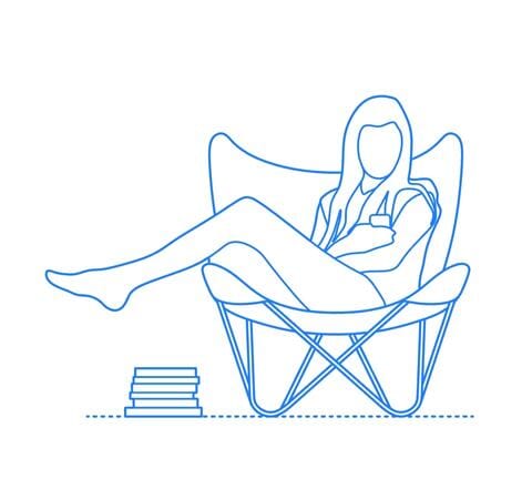 Leather Butterfly Chair