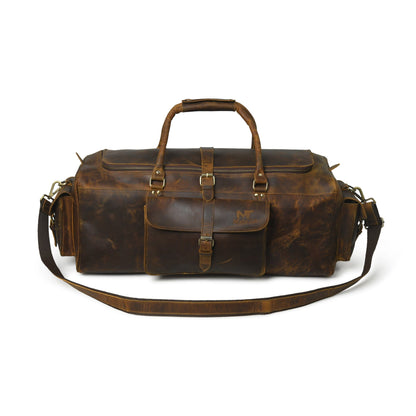 leather duffle bag