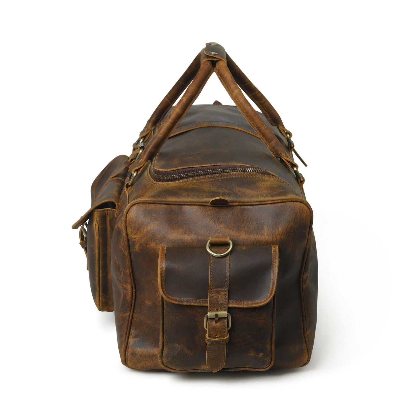 leather duffle bag