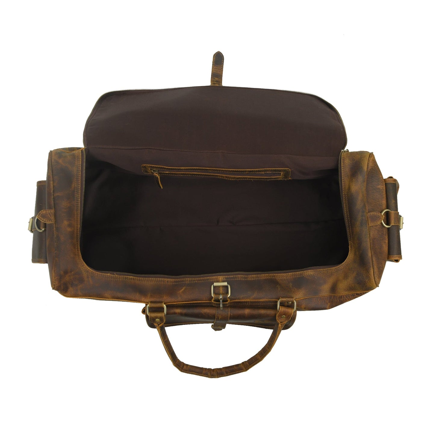 leather duffle bag