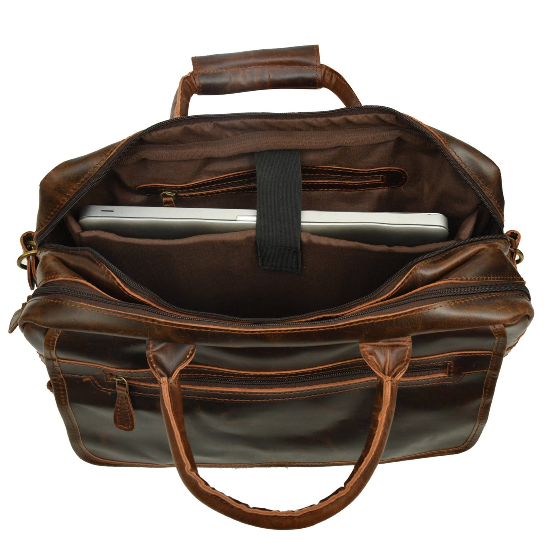 Leather Laptop Briefcase