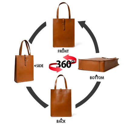 Chestnut Elegance Leather Tote