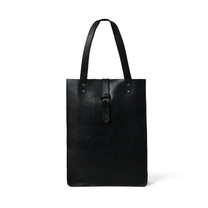 Ebony Elegance Leather Tote