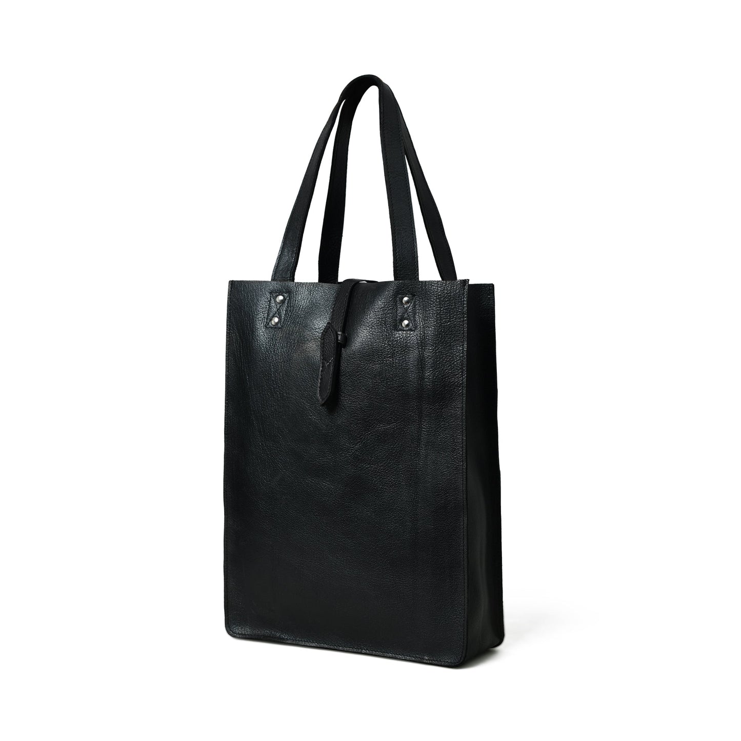 Ebony Elegance Leather Tote