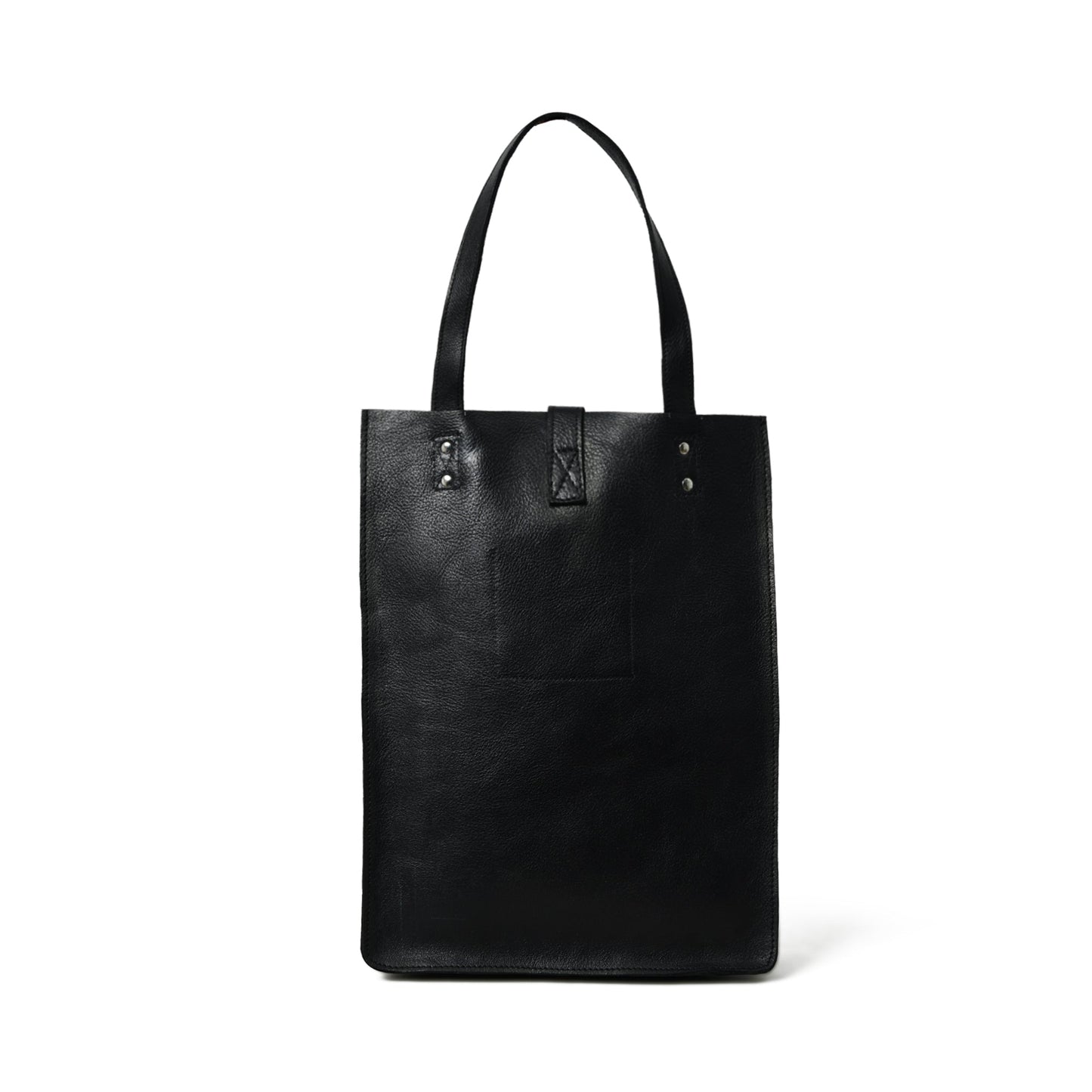 Ebony Elegance Leather Tote