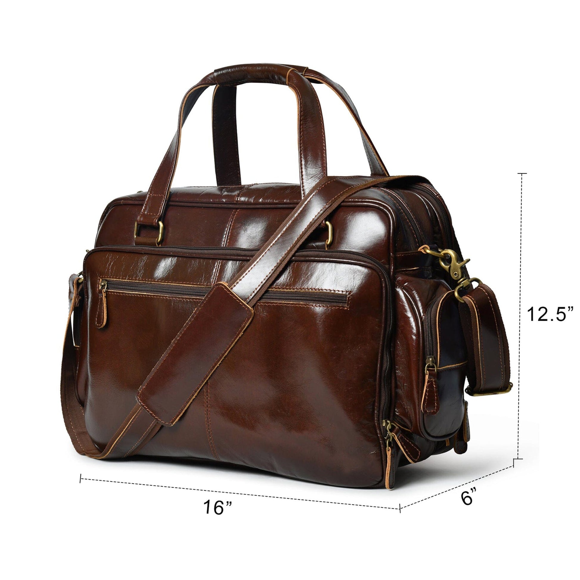 Leather Laptop Briefcase
