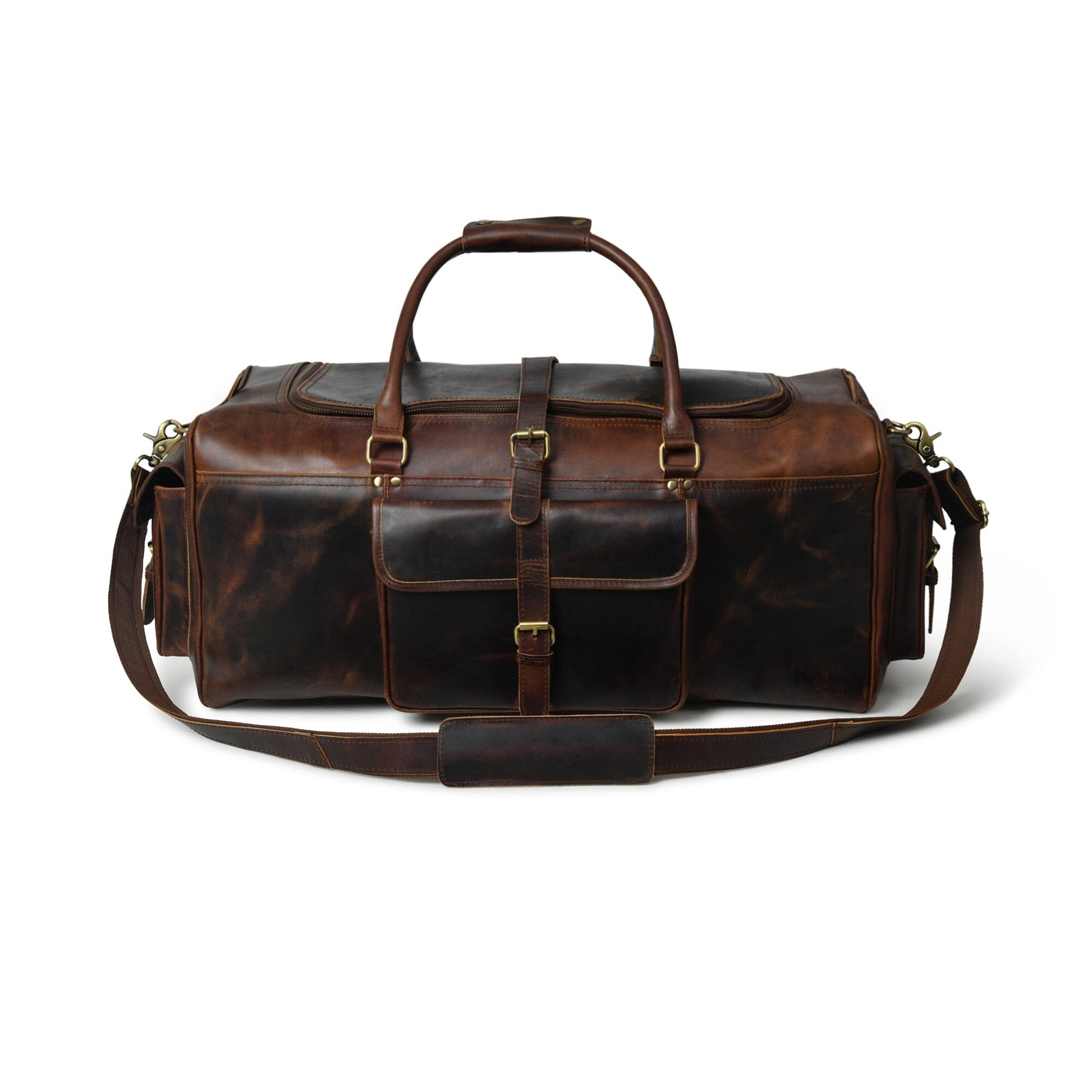 leather duffle bag