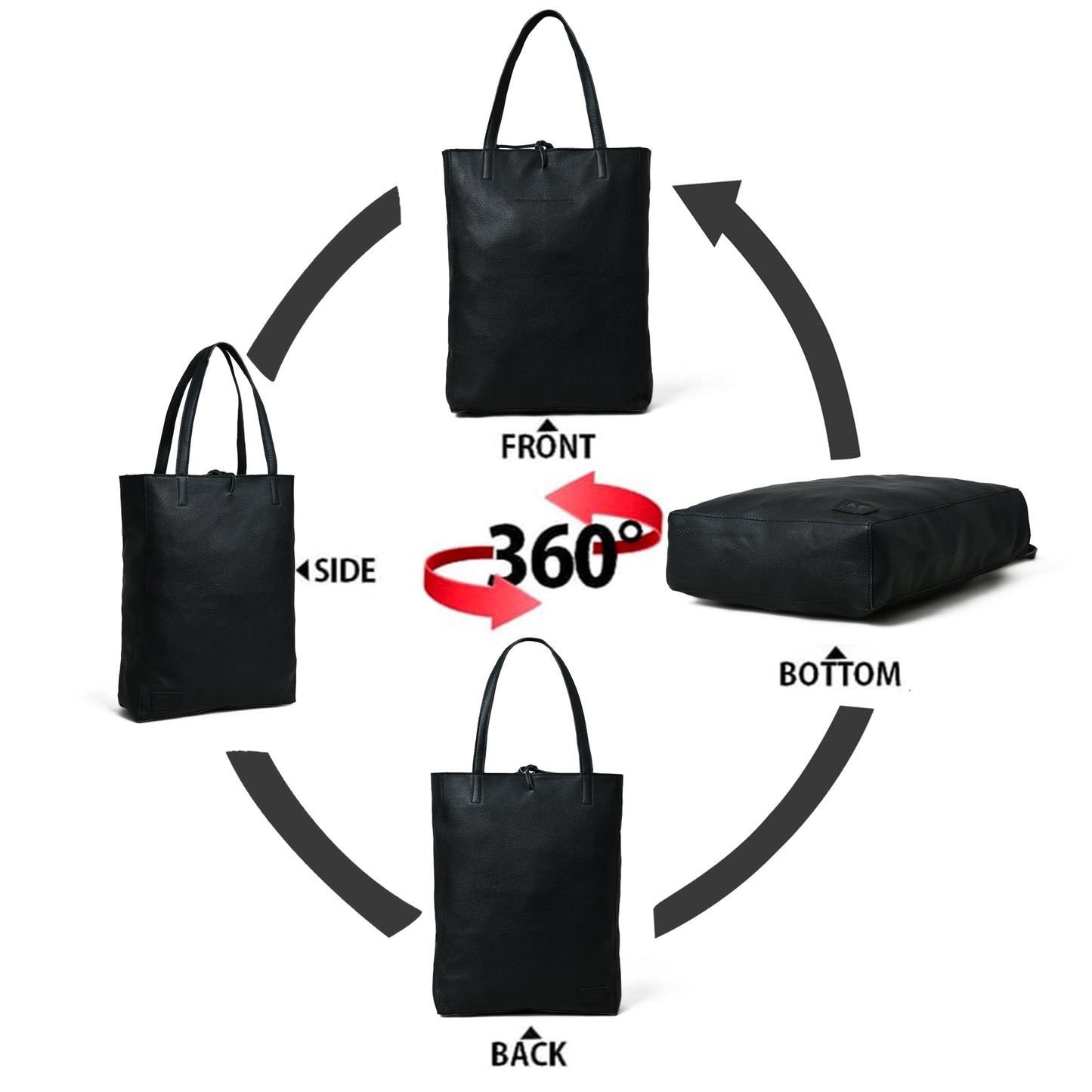 Sydney Black Shopper Tote