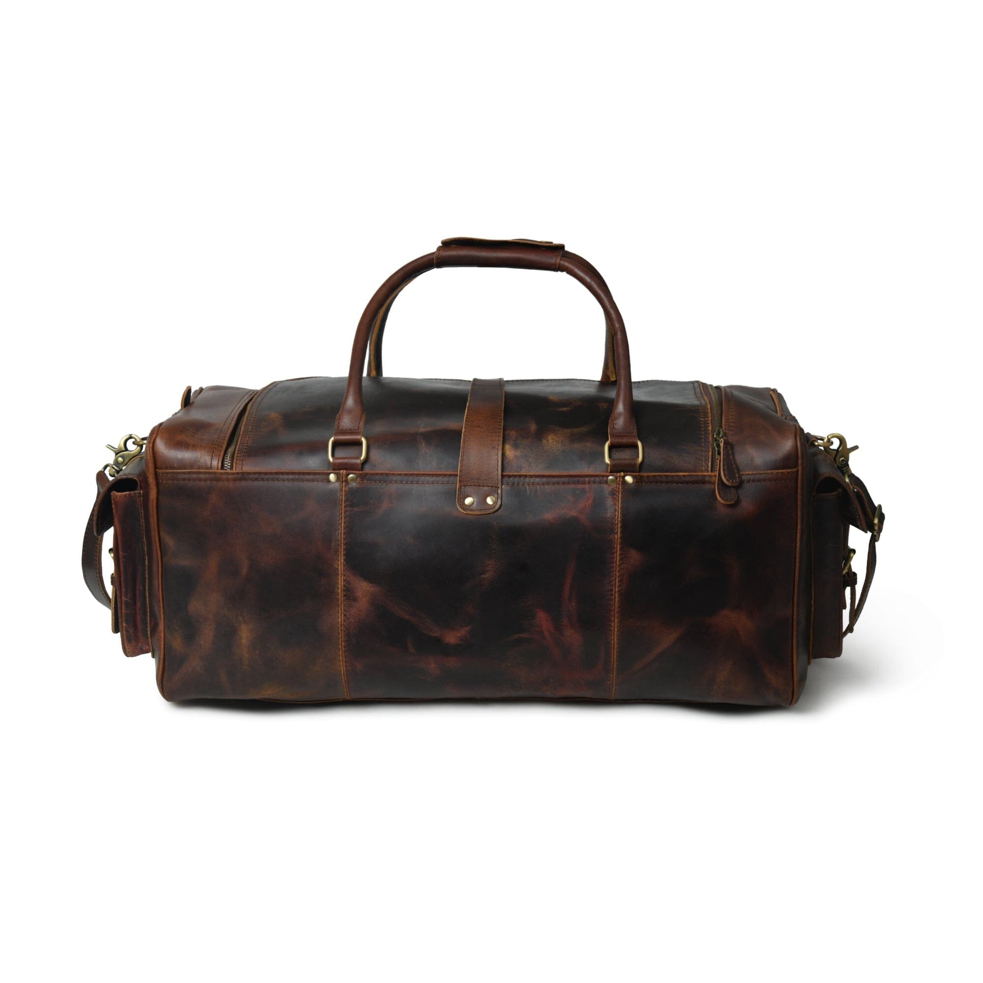 leather duffle bag