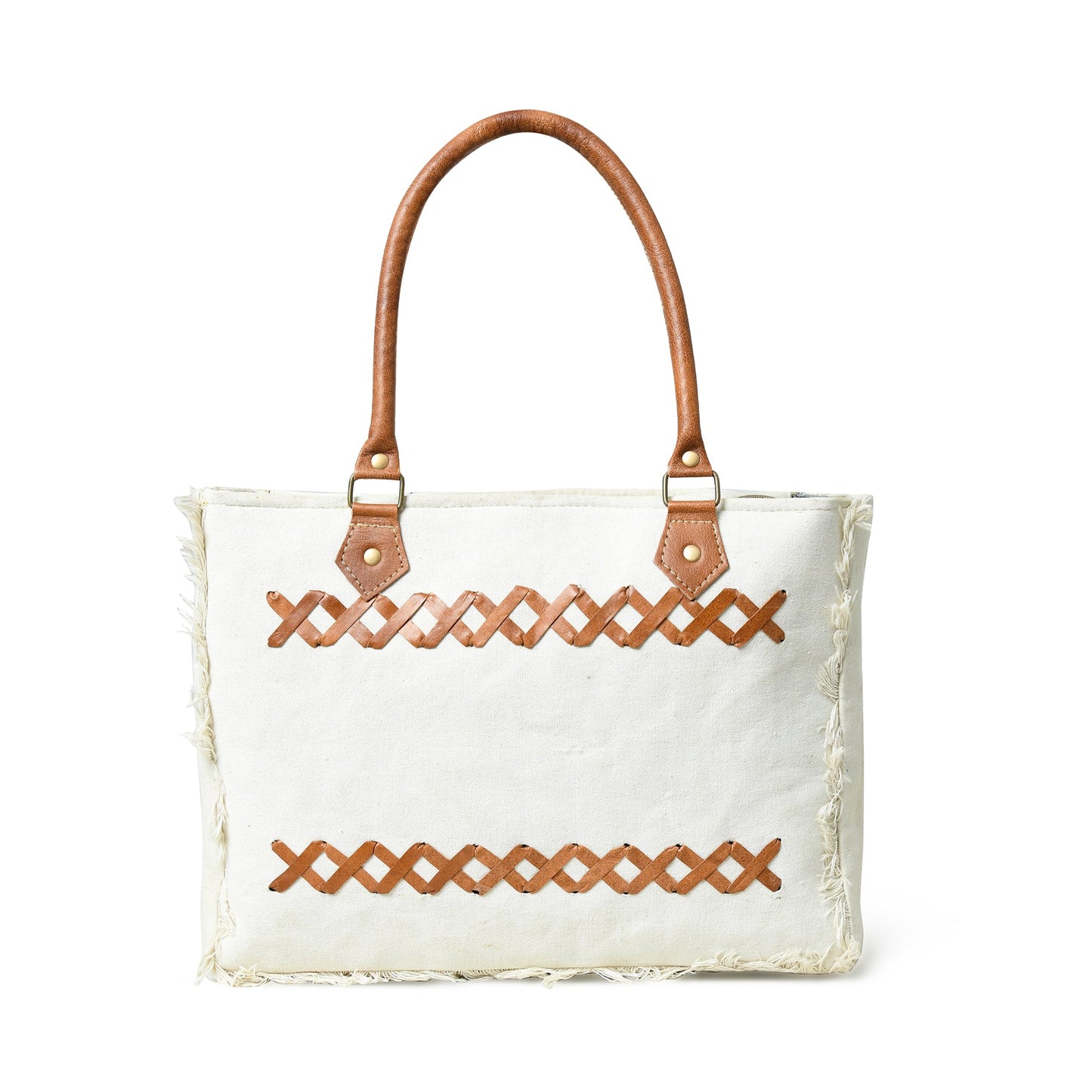 Urban Zigzag Canvas Shopper's Tote