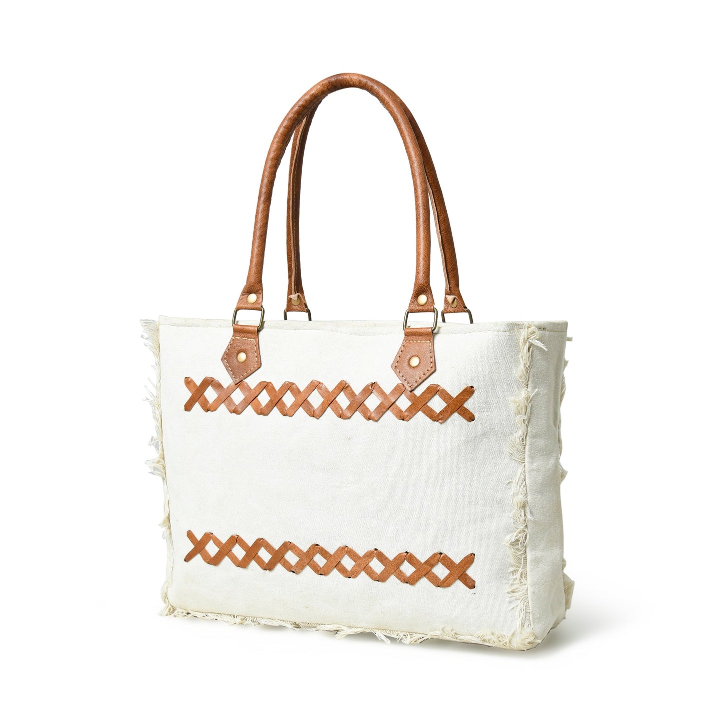 Urban Zigzag Canvas Shopper's Tote