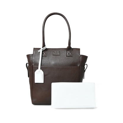 Chestnut Charm Brown Leather Tote