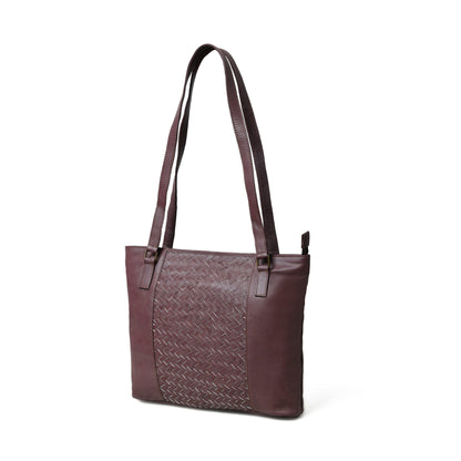 Cocoa Infusion Tote Leather Bag