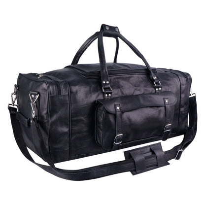 men's leather duffle bag