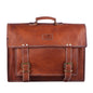 leather laptop Messenger backpack men's