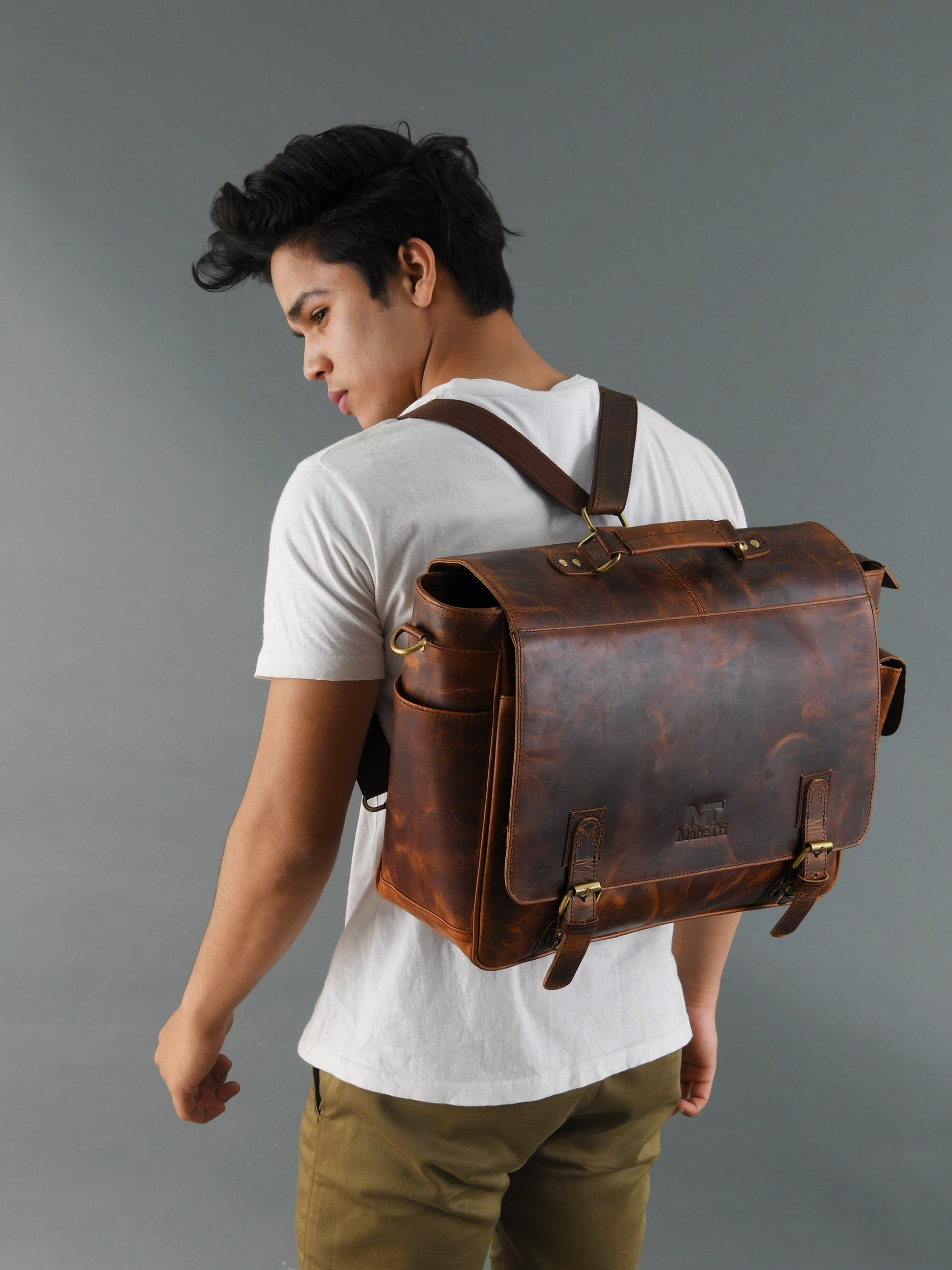 Dakota Rugged Briefcase Messenger