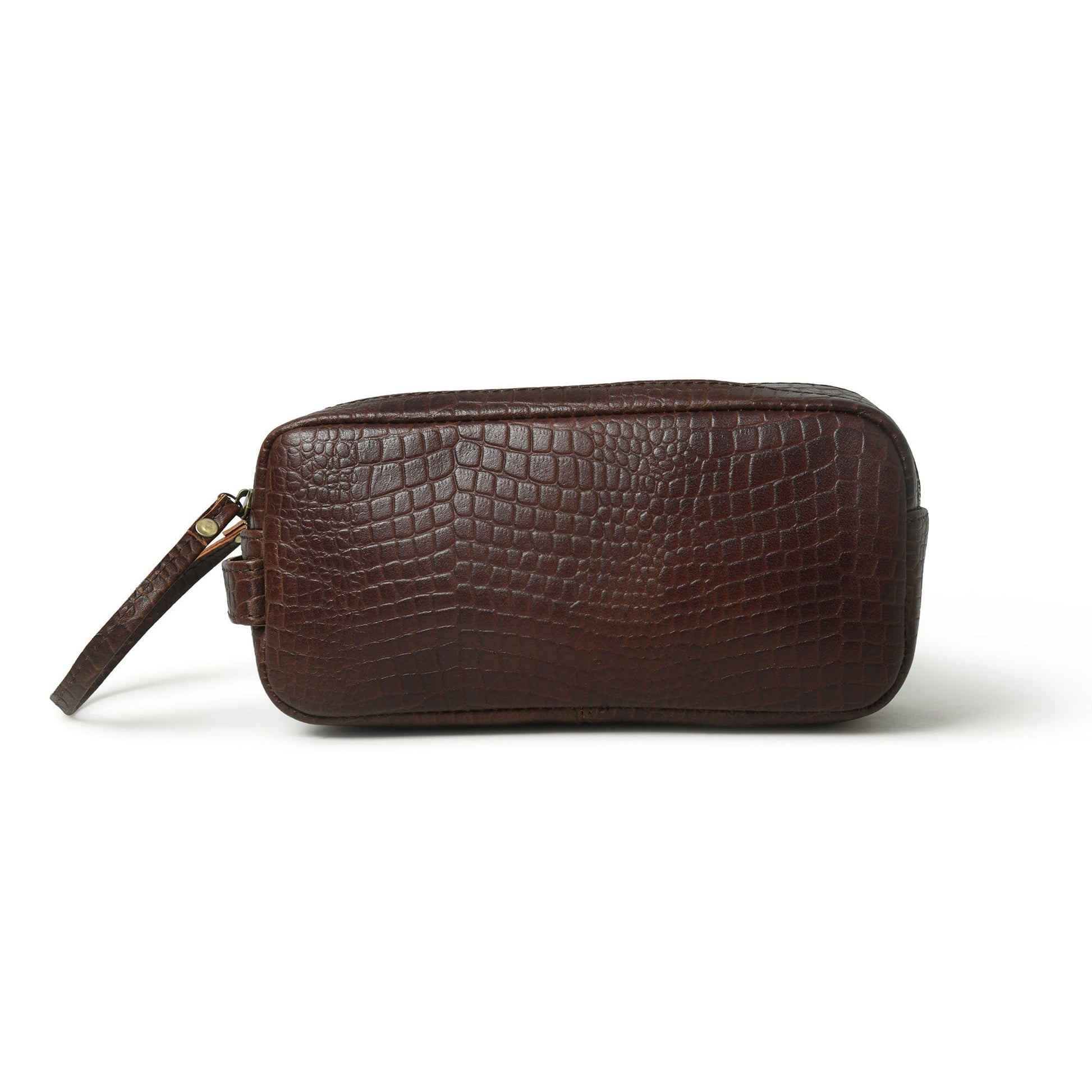 Croco Leather Dopp Kit