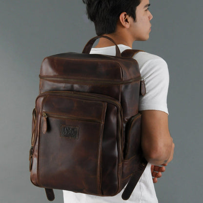  Leather Travel Backpack