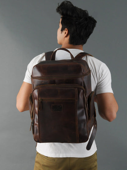  Leather Travel Backpack