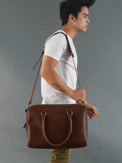  Leather Laptop Office Briefcase