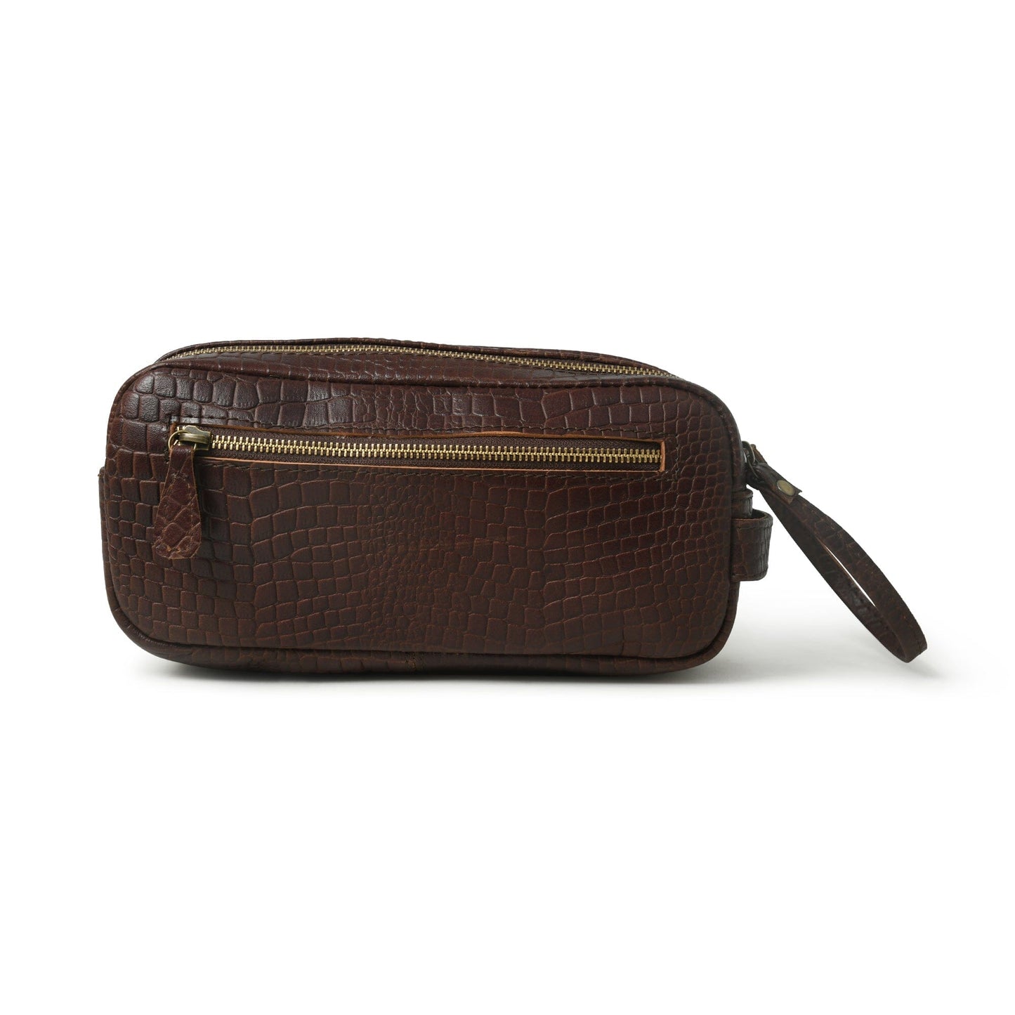 Croco Leather Dopp Kit