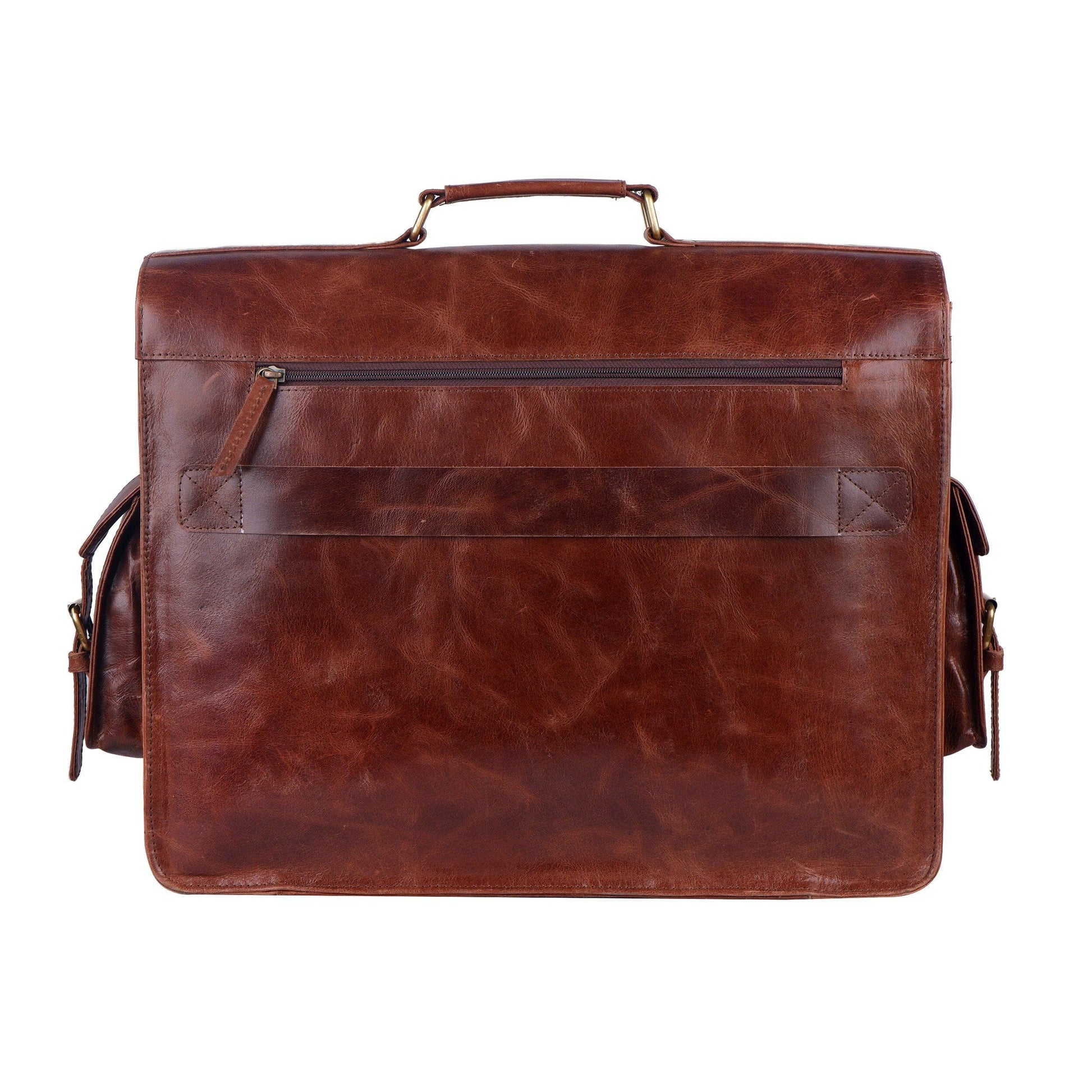 Men's Distressed Leather Messenger Bag Classy Leather Bags 