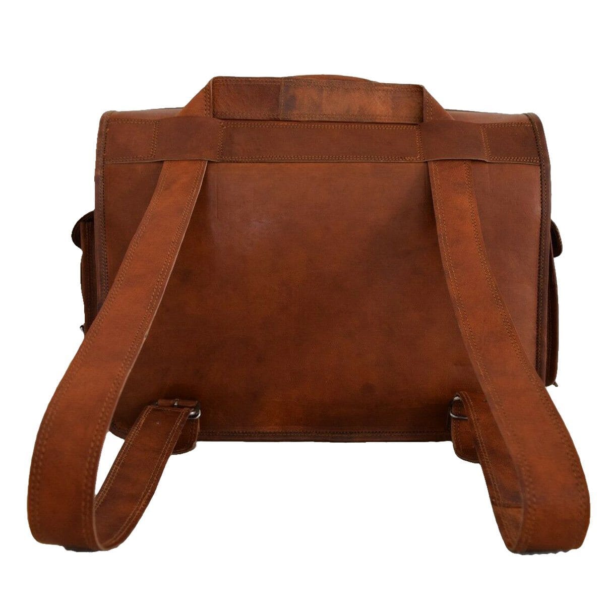 cheap brown leather messenger bag