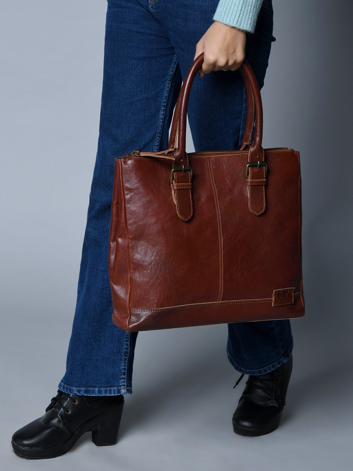 City Chic Cognac Shopper Tote