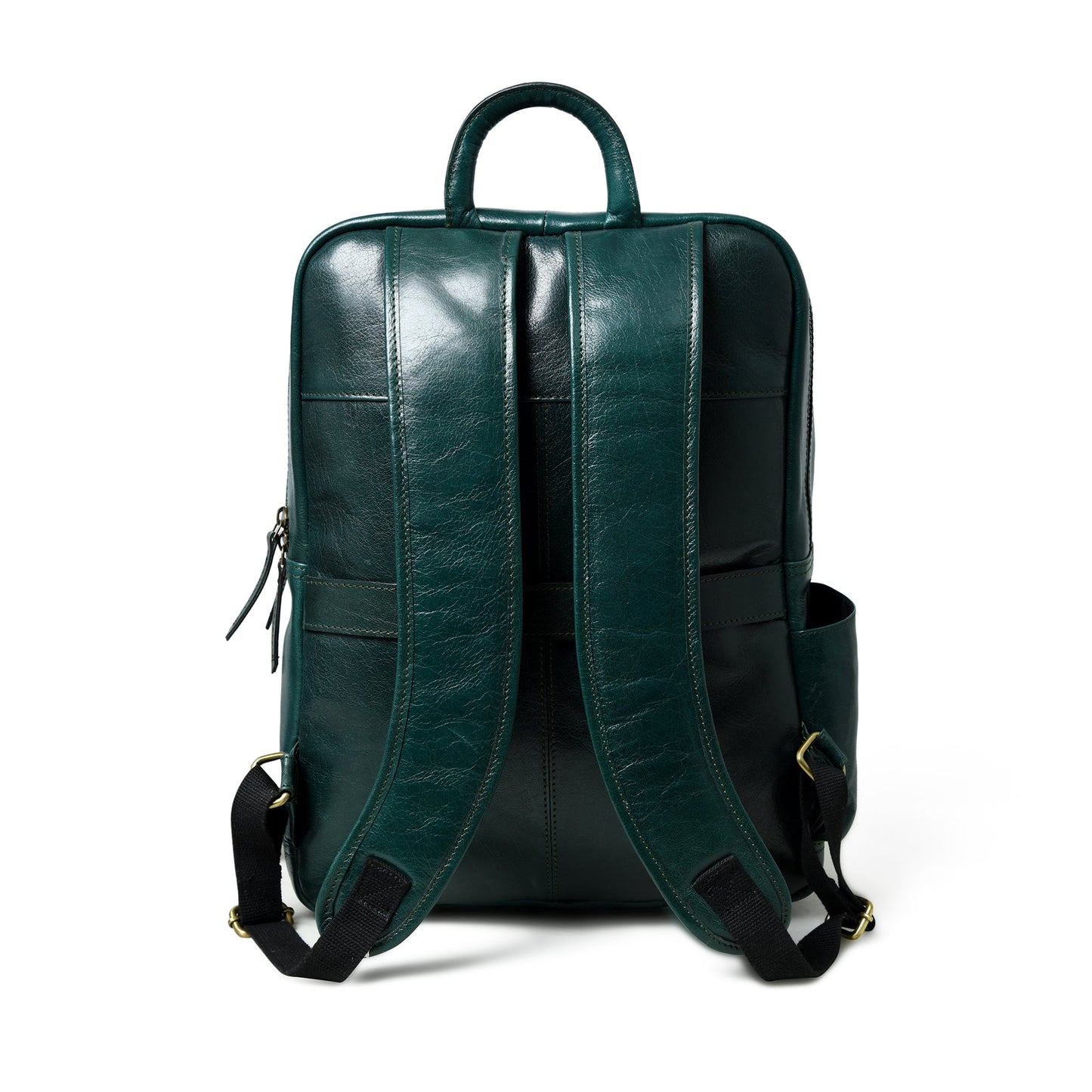 Luxury Italian Leather Backpack, Green