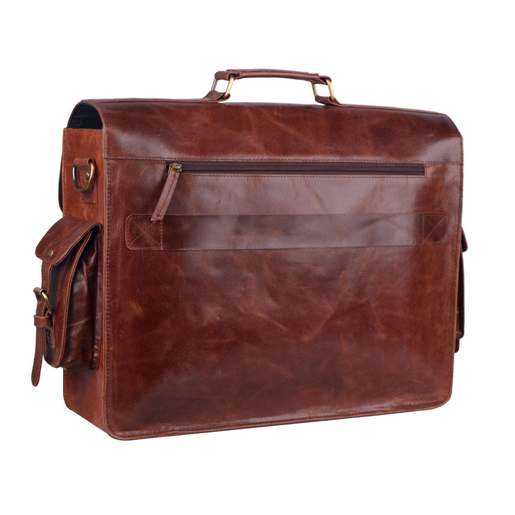 Men's Distressed Leather Messenger Bag Classy Leather Bags 