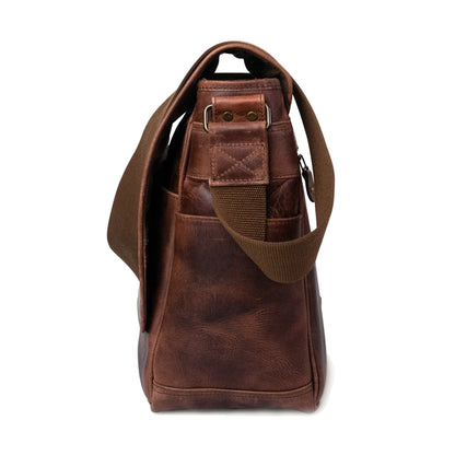 brown leather laptop bag