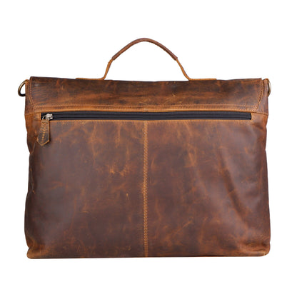 vintage leather laptop bag