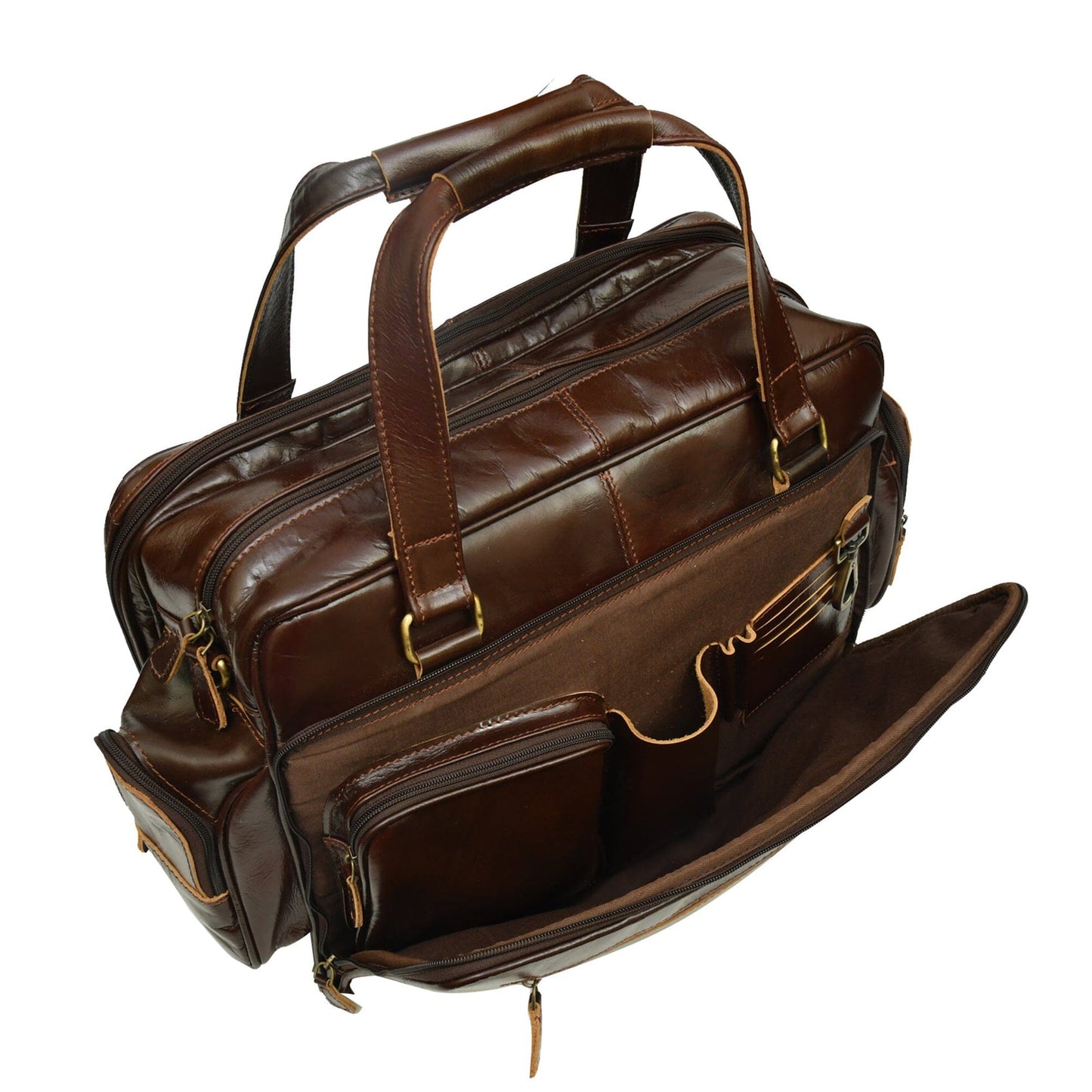 Leather Laptop Briefcase