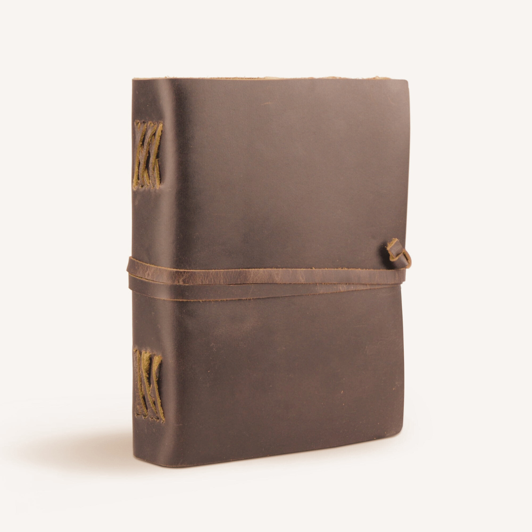 BOGO: Alpha Caramel Buffalo Leather Travel Backpack + FREE Leather Journal