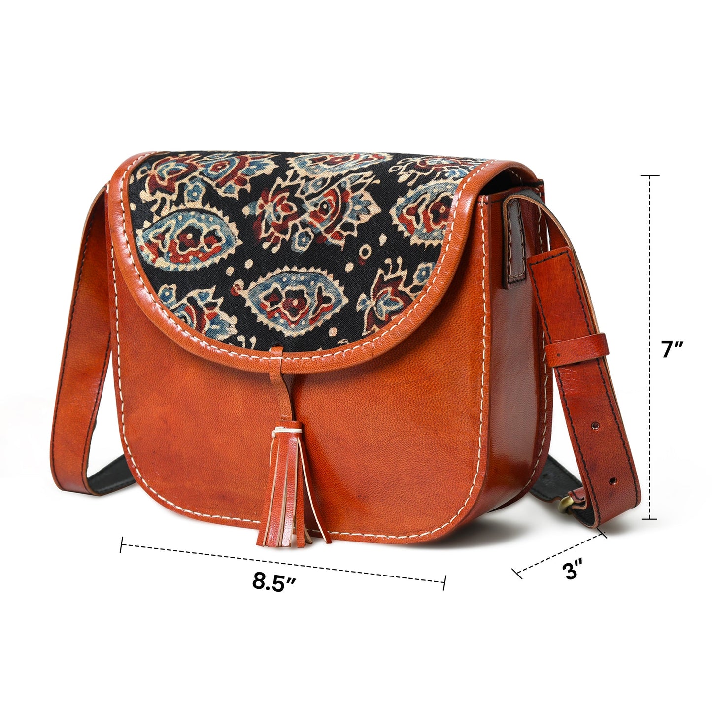 Astounding Ajrakh Ethnic Satchel