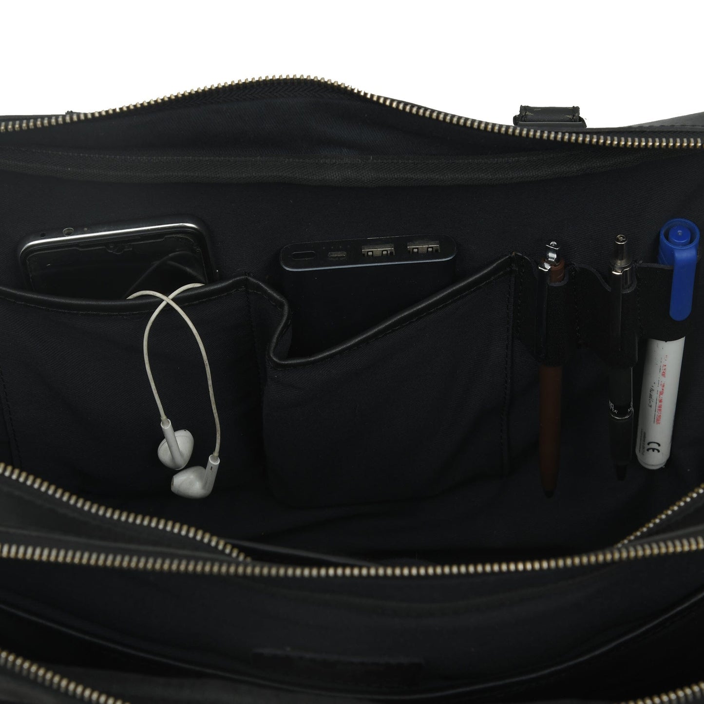  Leather Laptop Office Briefcase