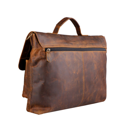 vintage leather laptop bag