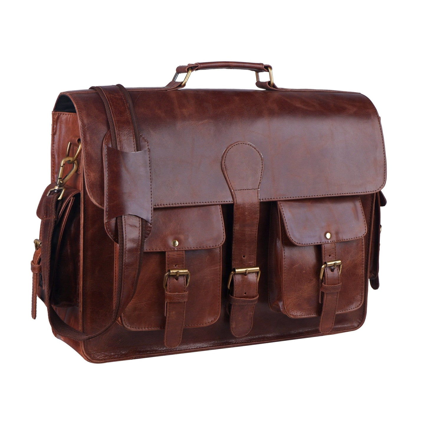 leather laptop handbag