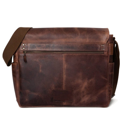 brown leather laptop bag