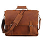 real leather laptop briefcase bag