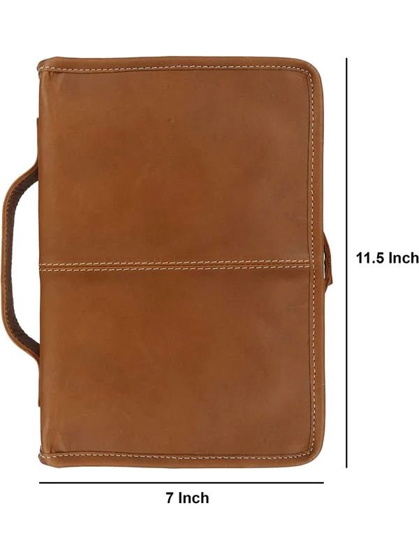 Classic Bible Leather Cover - Tan