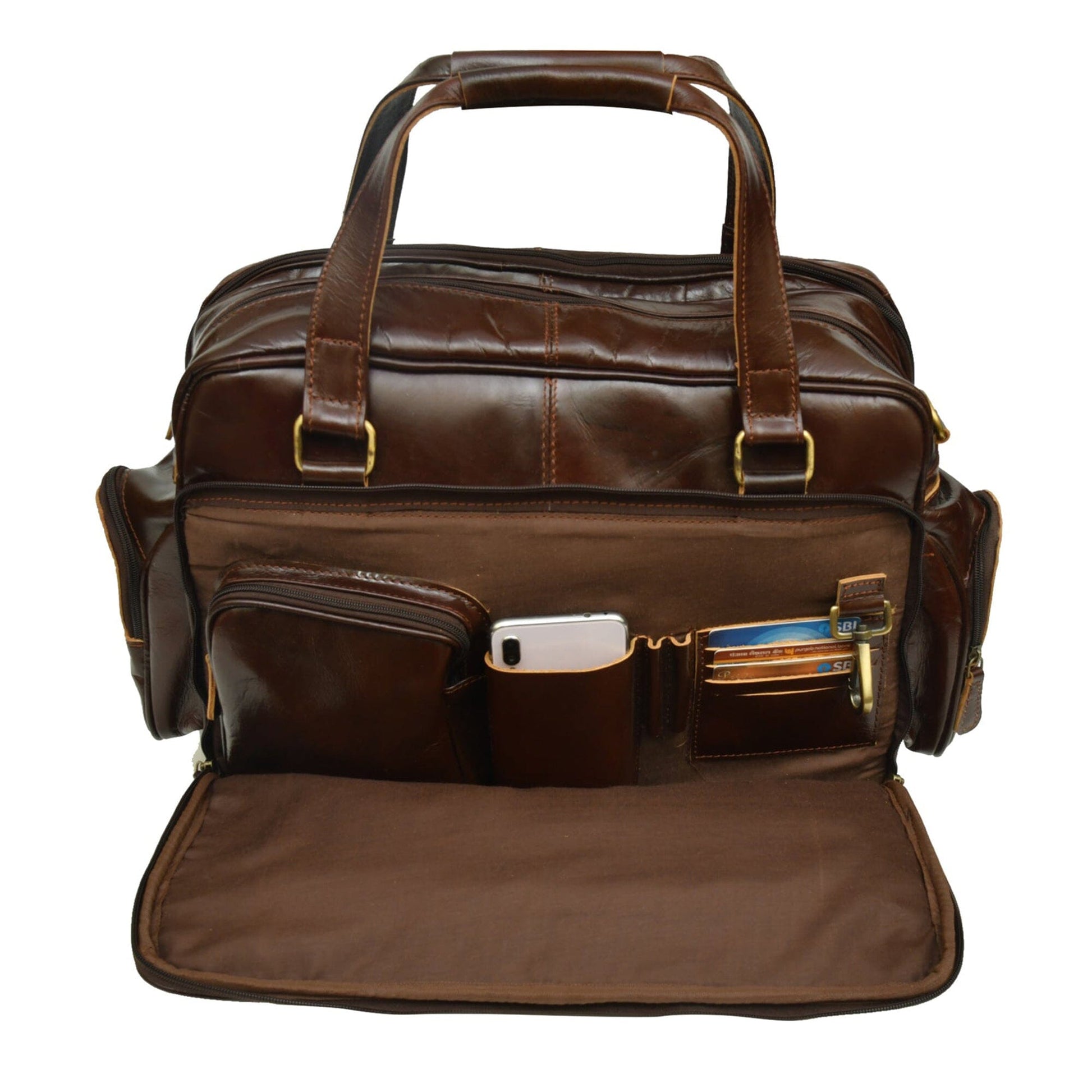 Leather Laptop Briefcase