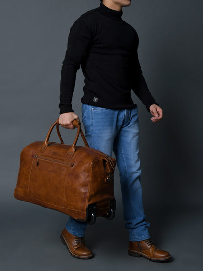 Harbor Leather Trolly Carry-On