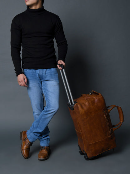 Harbor Leather Trolly Carry-On