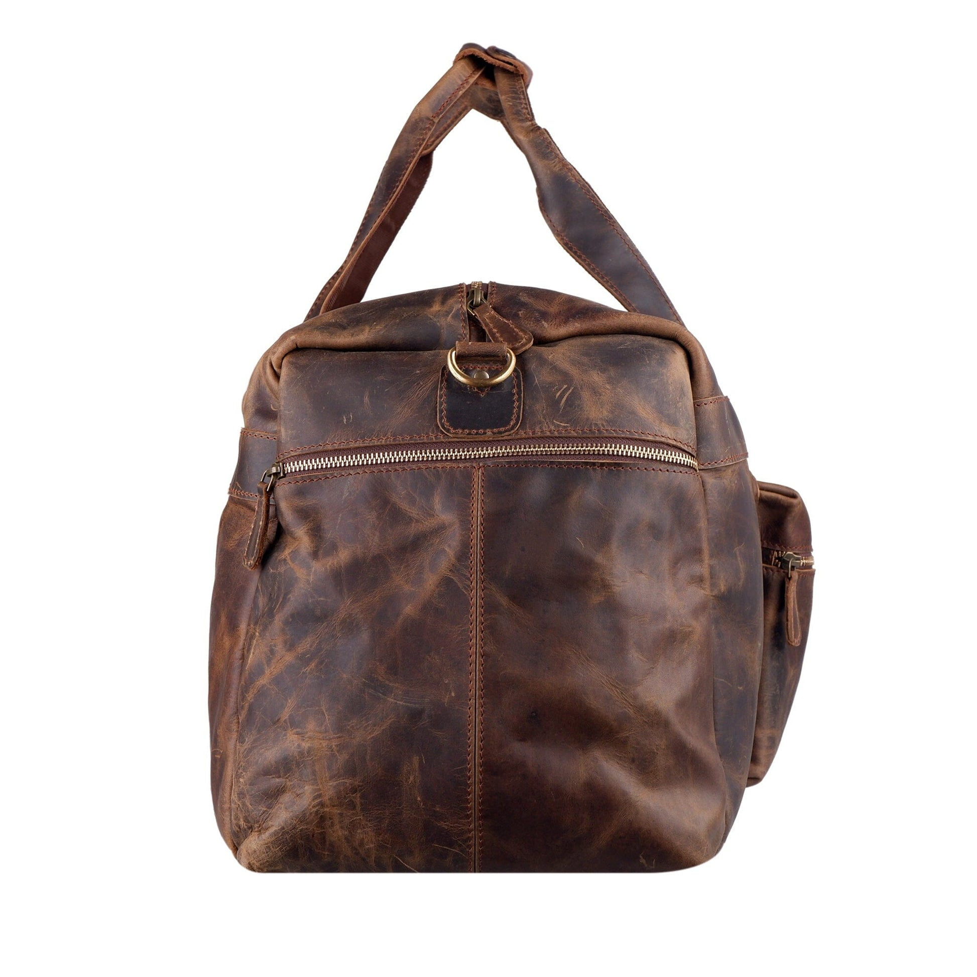 men leather duffle bag