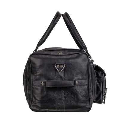 men's leather duffle bag